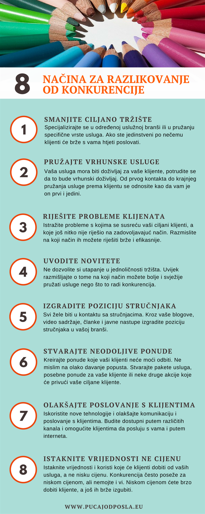 8 načina za razlikovanje od konkurencije