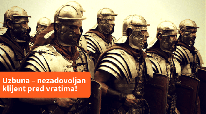 Uzbuna – nezadovoljan klijent pred vratima!